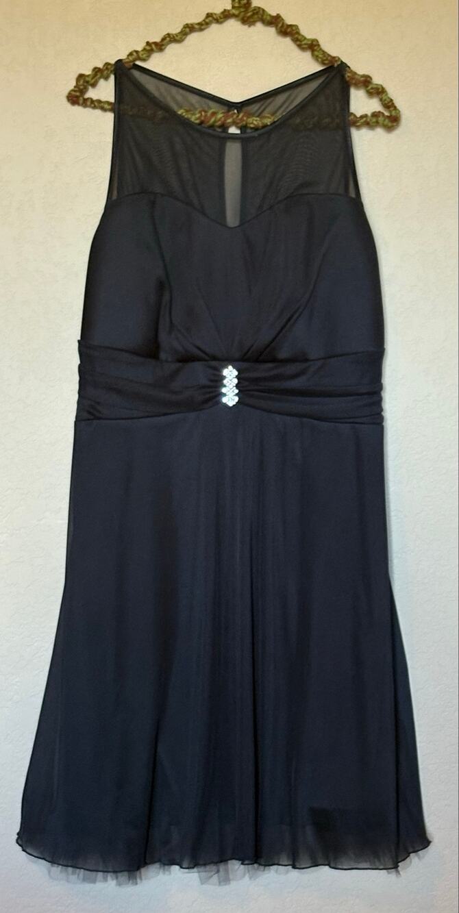 Vintage Black Ruby Rox Cocktail dress Size 2x.